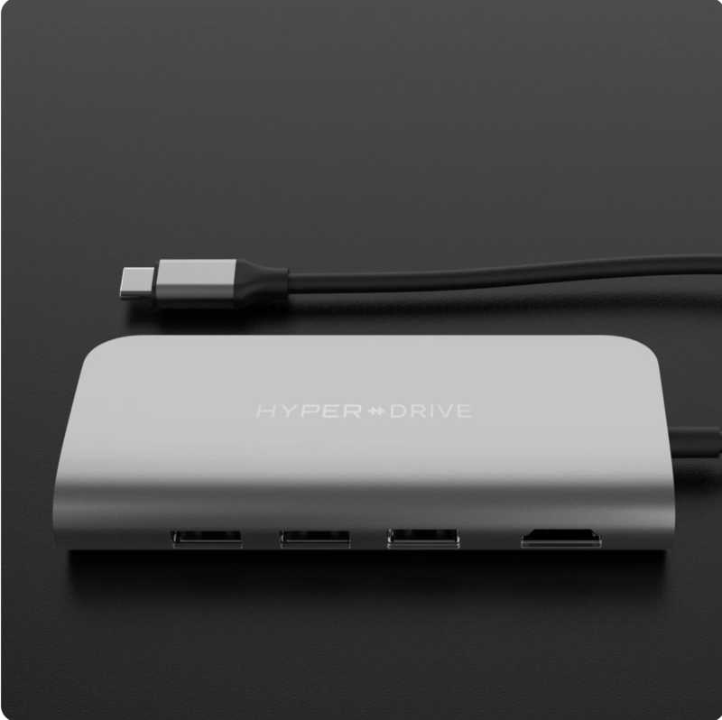 Hyper - 9-Port Universal USB-C Hub - Docking Station HD30F-Gray - Image 7